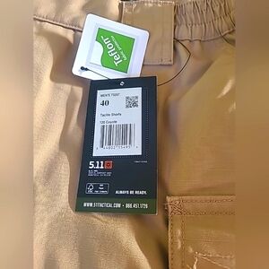 5.11 Tactical Men's Coyote Cargo Shorts